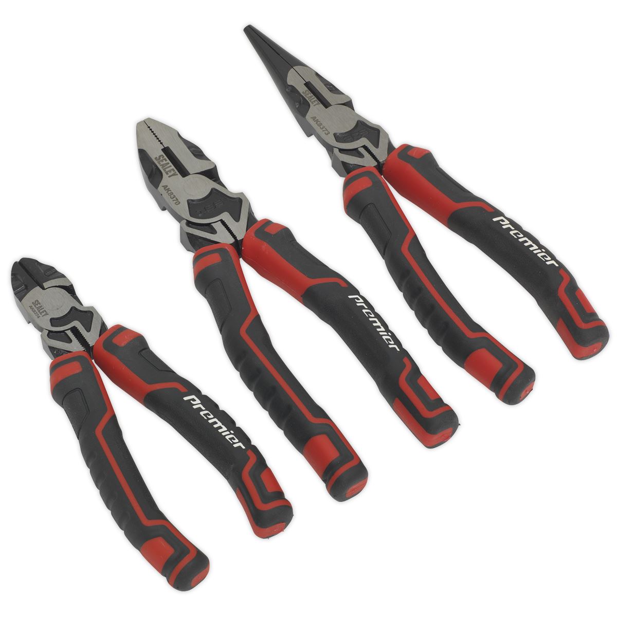 Sealey AK8376 Pliers Set High Leverage 3pc Sealey