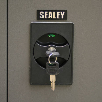 Sealey SC02 Floor Cabinet 4 Shelf plus Hanging Rail 2 Door Sealey