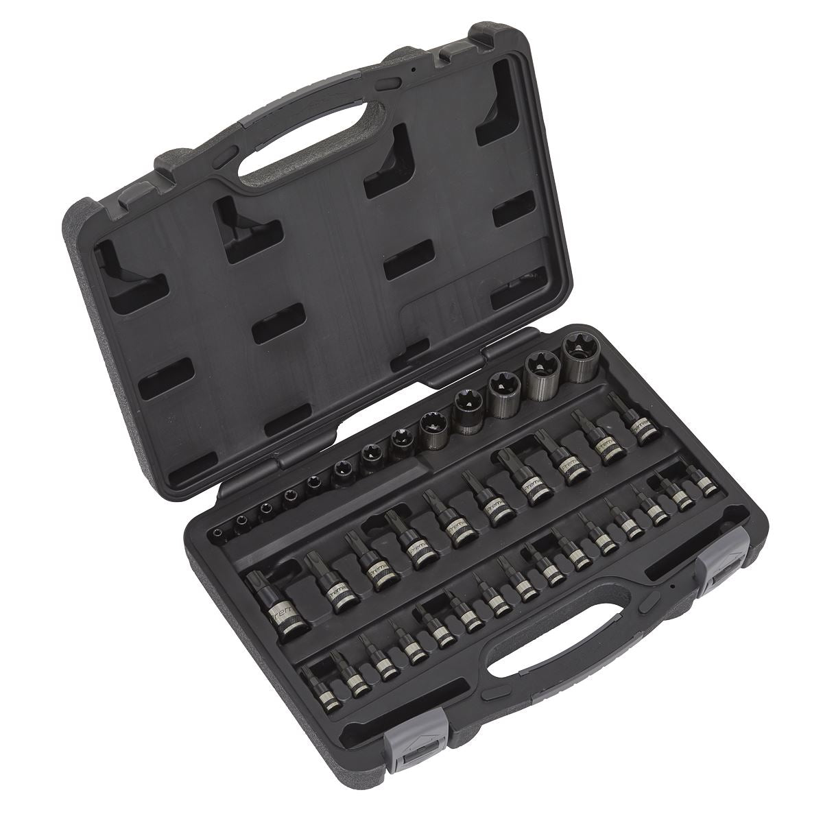 Sealey AK6197B TRX-Star* Socket & Security Socket Bit Set 38pc 1/4" 3/8" & 1/2"Sq Drive Sealey