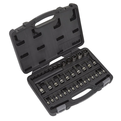 Sealey AK6197B TRX-Star* Socket & Security Socket Bit Set 38pc 1/4" 3/8" & 1/2"Sq Drive Sealey