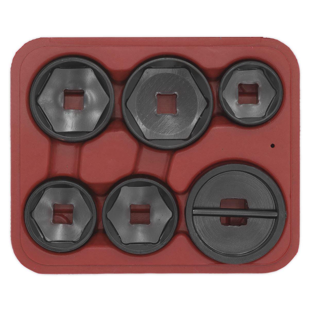 Sealey VS7103 Oil Filter Cap Wrench Set 6pc Sealey