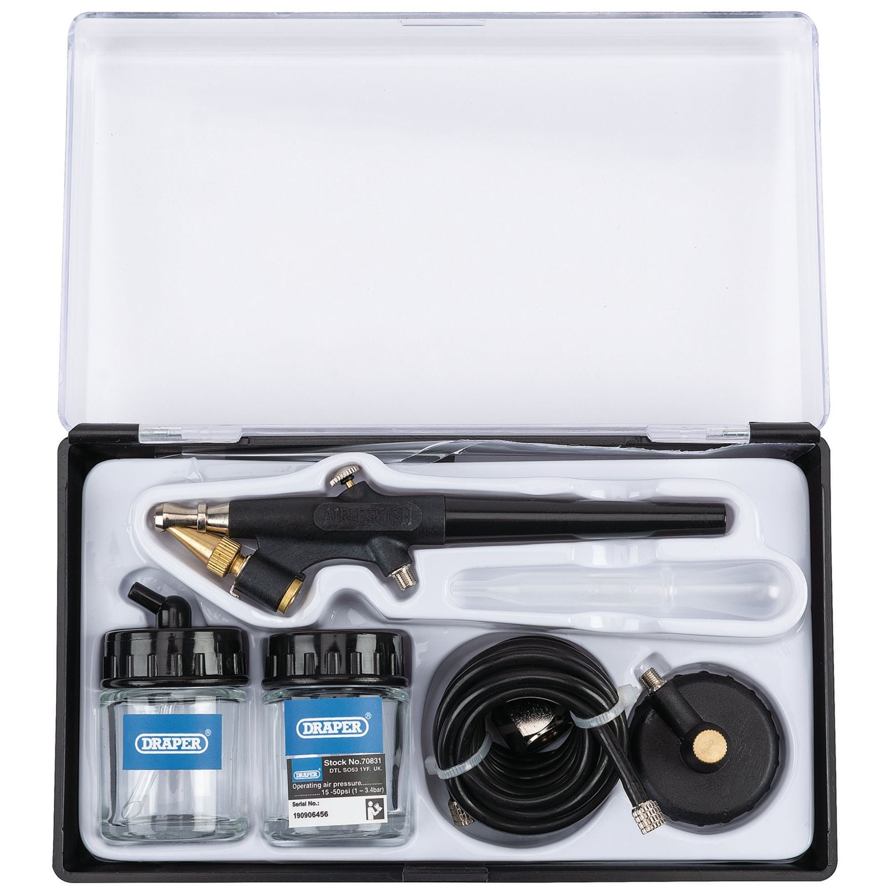 Draper 70831 Air Brush Kit 7 Piece Draper