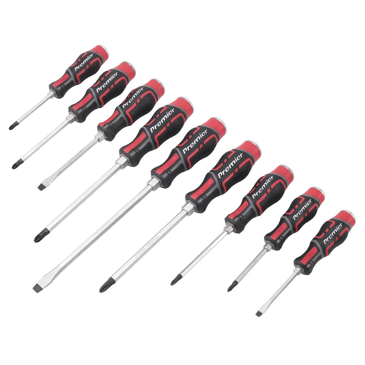 Sealey AK4941 Hammer-Thru Screwdriver Set 9pc Sealey