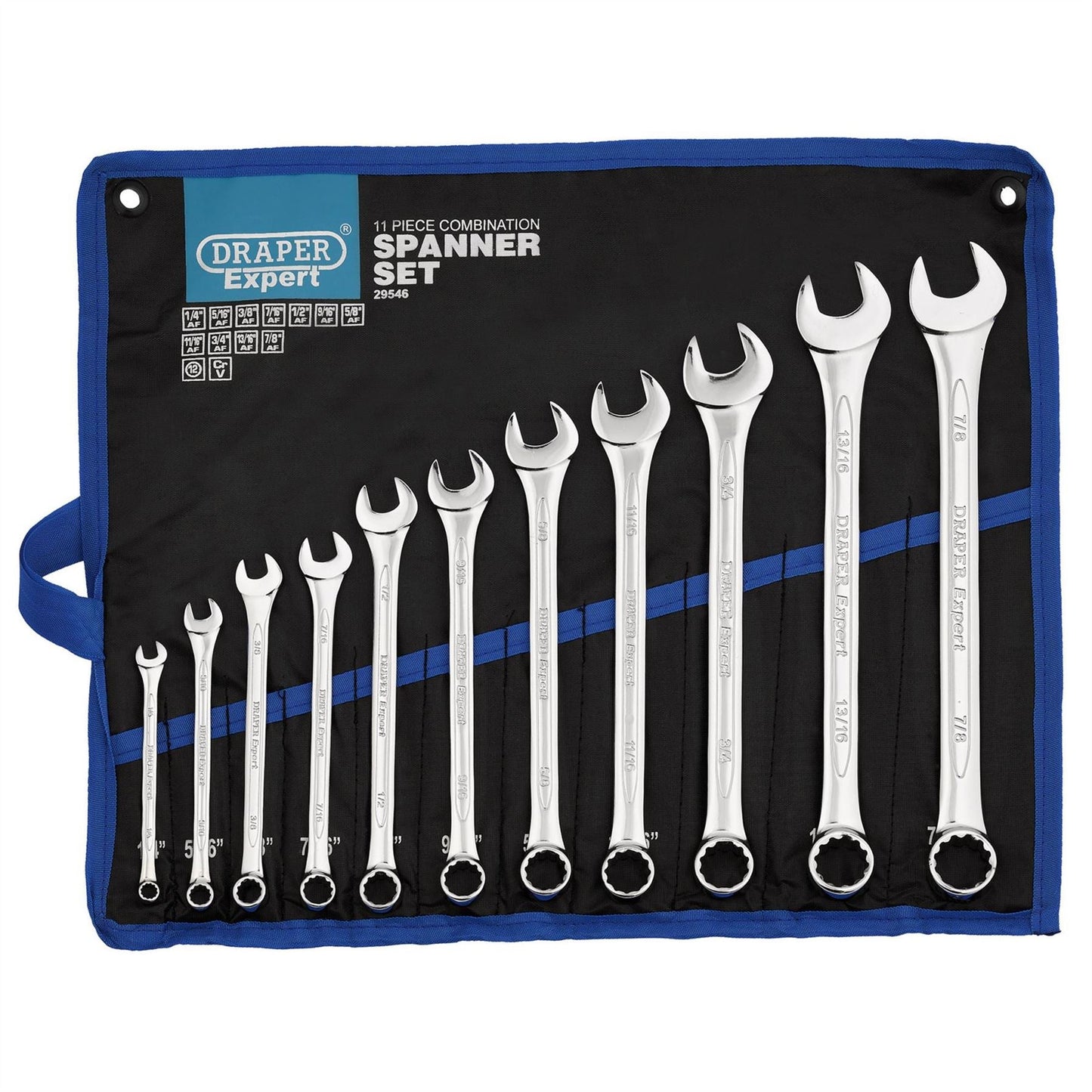 Draper 29546 Expert HI-TORQ® Imperial Combination Spanner Set 11 Piece Draper