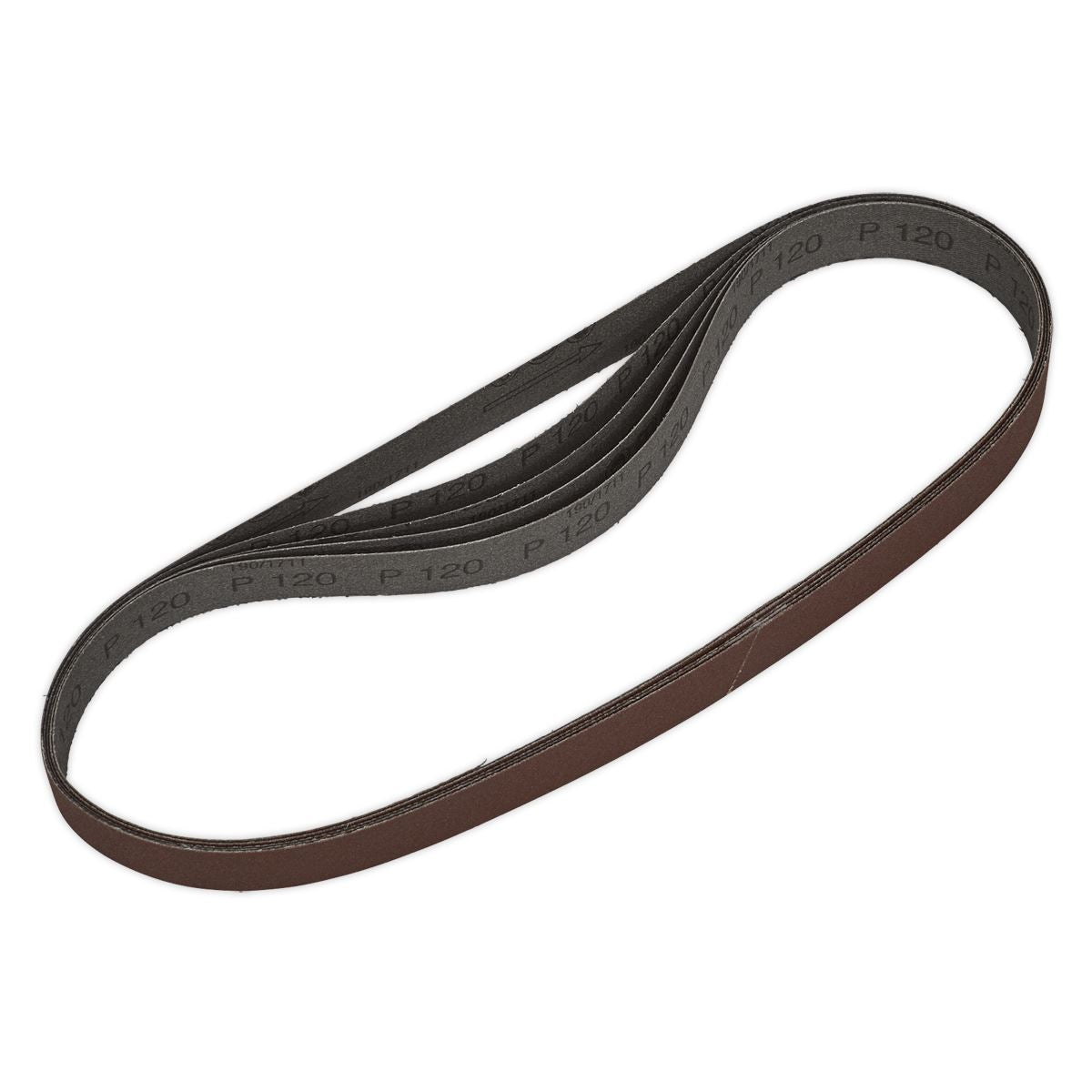 Sealey SB0019 Sanding Belt 25 x 762mm 120Grit Pack of 5 Sealey