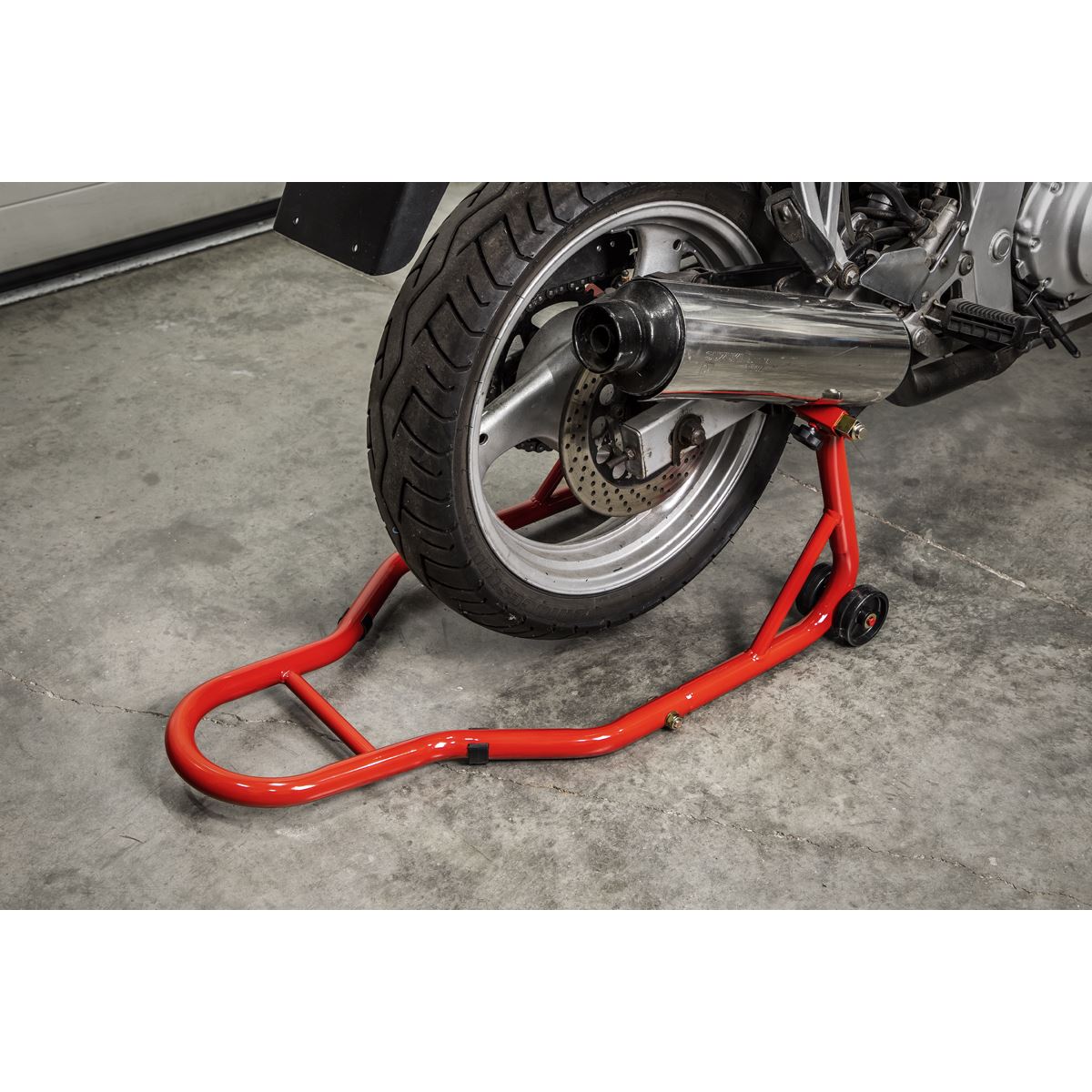 Sealey RPS2KD Universal Rear Paddock Stand with Rubber Supports Sealey