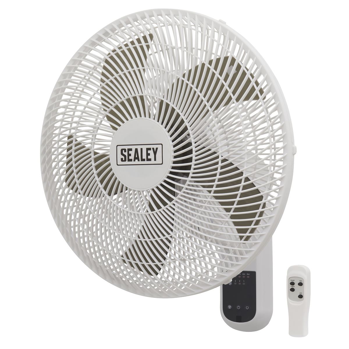 Sealey SWF16WR Wall Fan 3-Speed 16" with Remote Control 230V Sealey