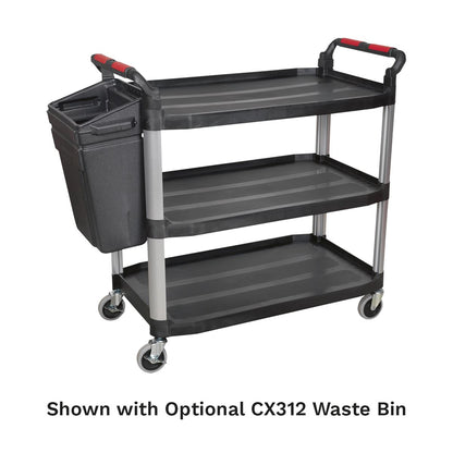 Sealey CX310 Workshop Trolley 3-Level Composite - 3 Wall Sealey