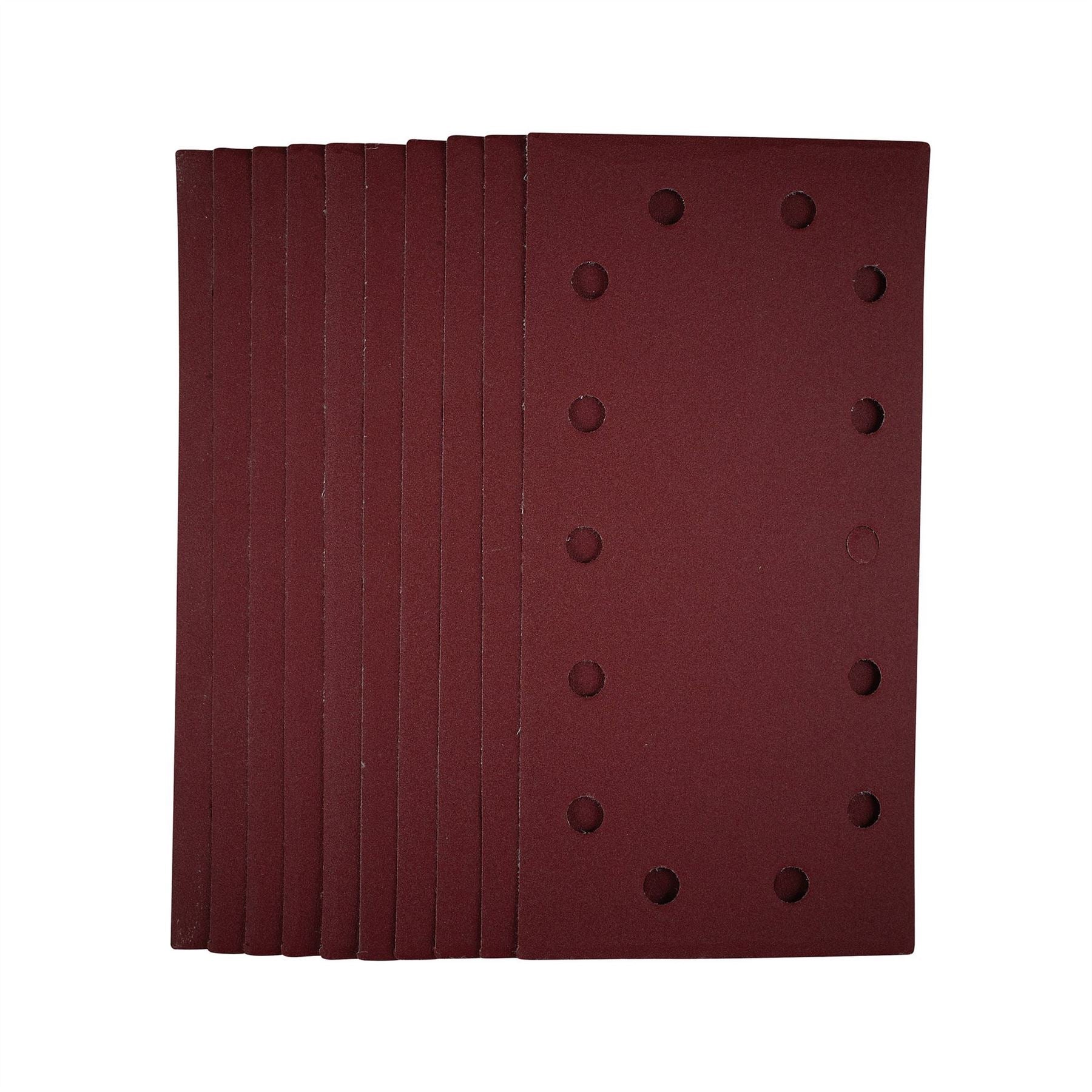 Draper 55865 1/2 Sanding Sheets with Hook and Loop 115 x 230mm 240 Grit Pack of 10 Draper