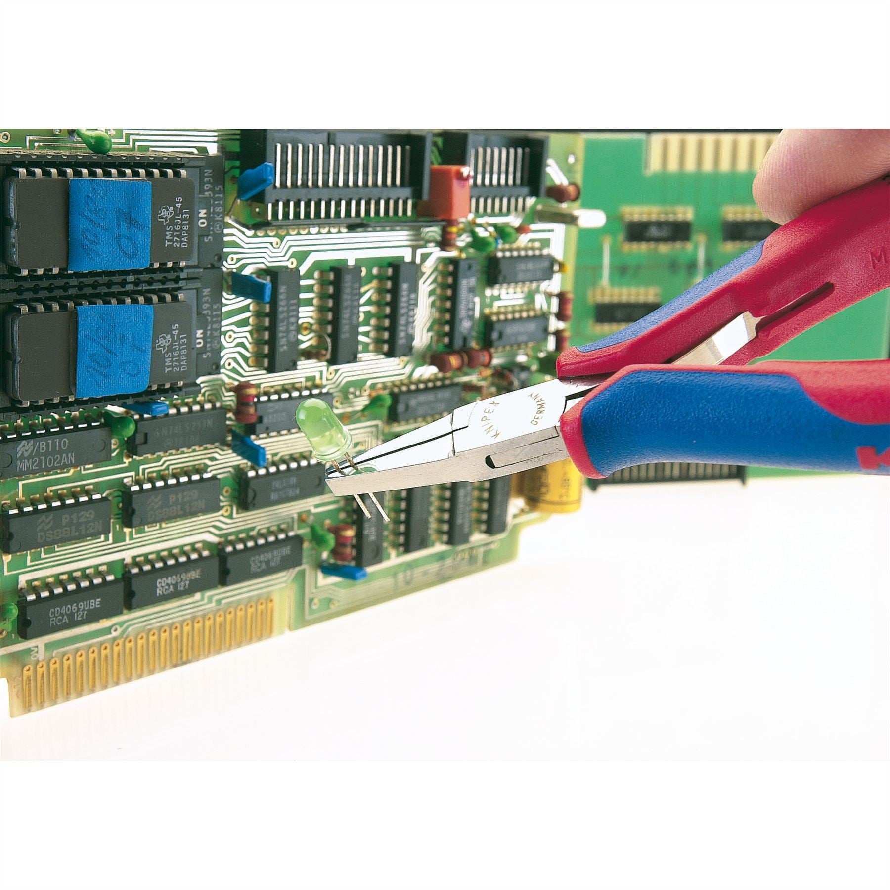 Knipex 27698 35 12 115 Electronics Pliers with box joint with multi-component grips 115mm Knipex