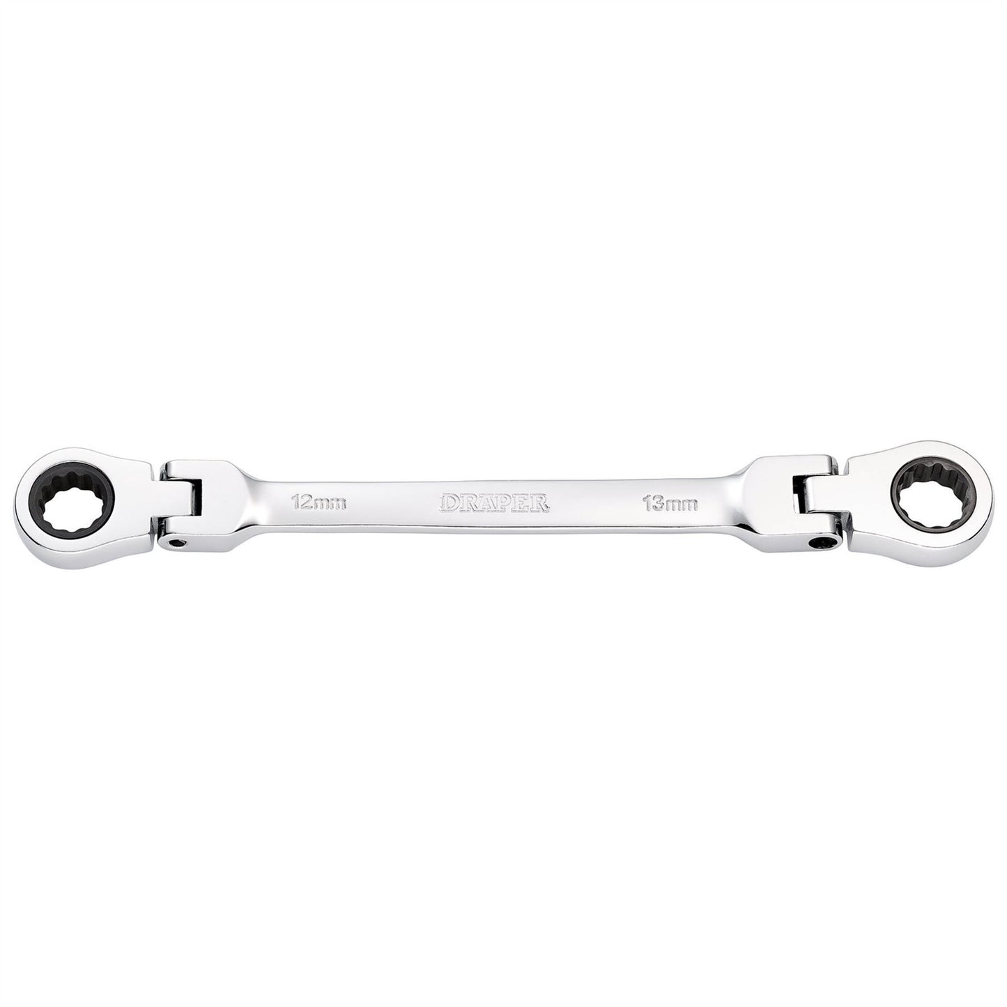 Draper 27746 HI-TORQ® Metric Flexible Head Double Ring Ratchet Spanner 12 x 13mm Draper