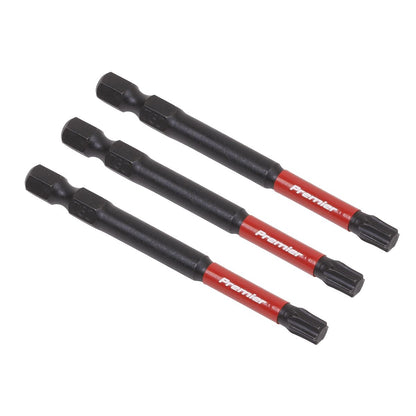 Sealey AK8270 TRX Star* T30 Impact Power Tool Bits 75mm - 3pc Sealey