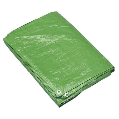 Sealey TARP68G Tarpaulin 1.73 x 2.31m Green Sealey