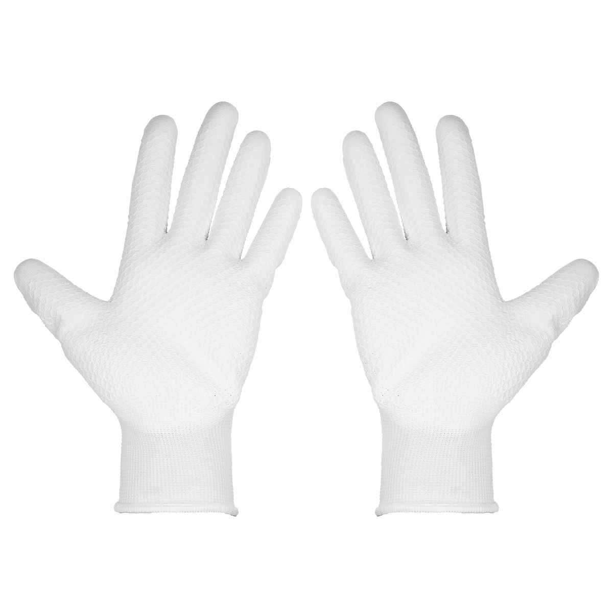 Sealey SSP50L/B120 White Precision Grip Gloves - (Large) - Box of 120 Pairs Sealey