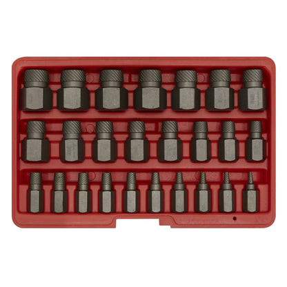 Sealey AK8182 Multi-Spline Screw Extractor Set 25pc Sealey
