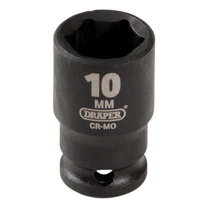 Draper 05014 Expert HI-TORQ® 6 Point Impact Socket 1/4" Sq. Dr. 10mm Draper