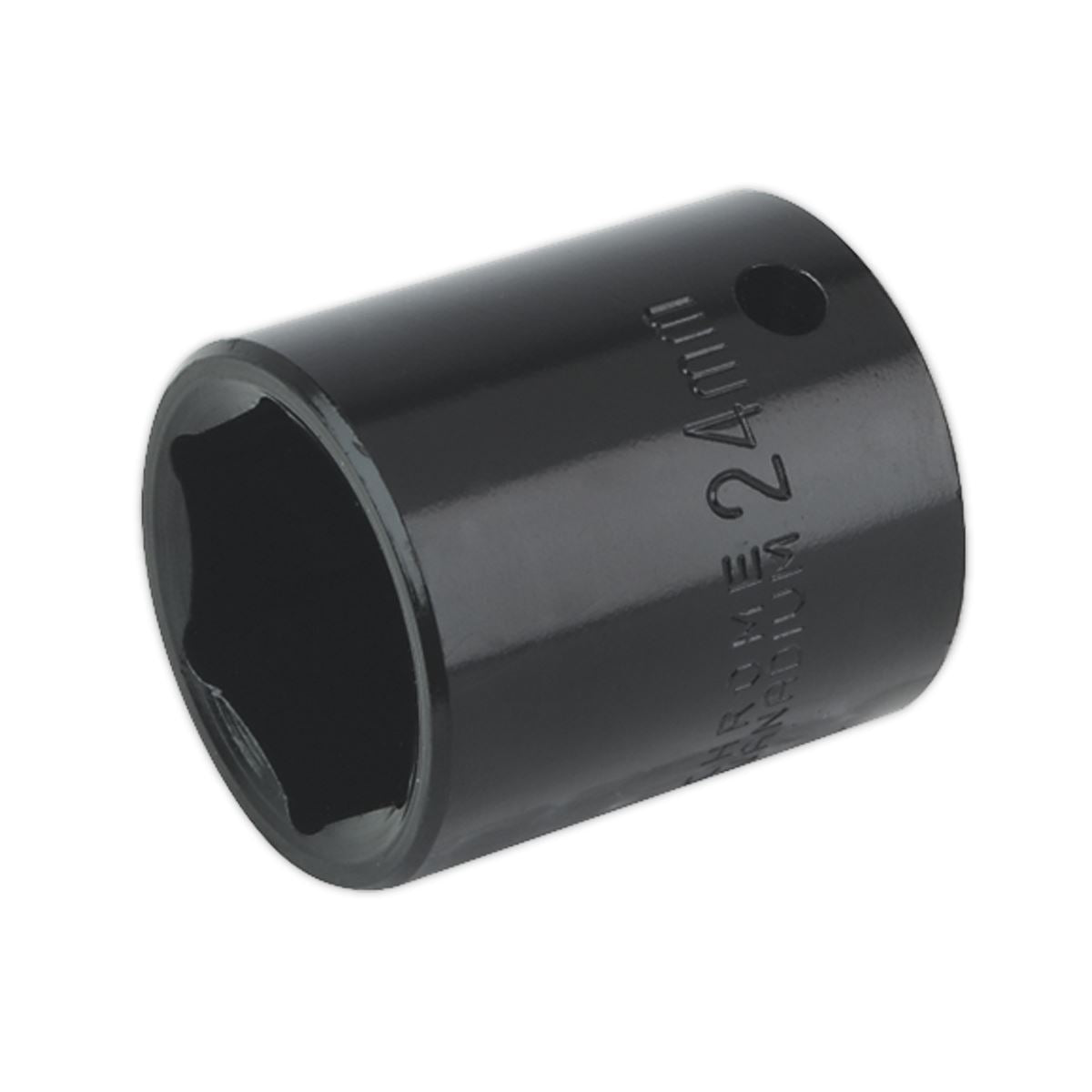 Sealey IS1224 Impact Socket 24mm 1/2"Sq Drive Sealey