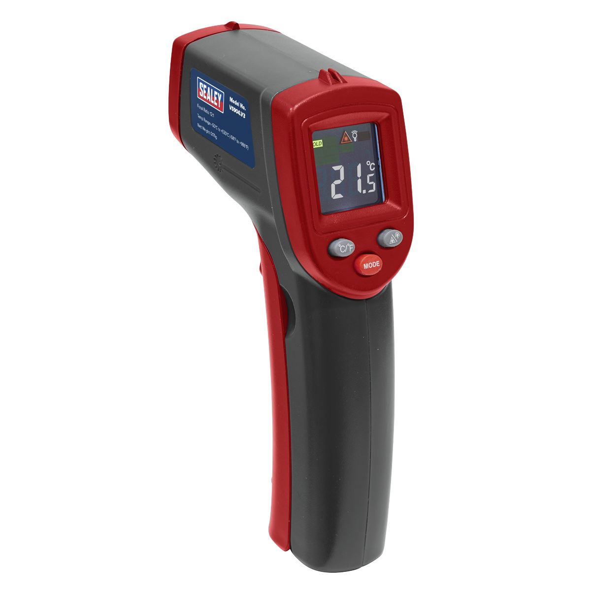 Sealey VS904 Infrared Laser Digital Thermometer 12:1 Sealey