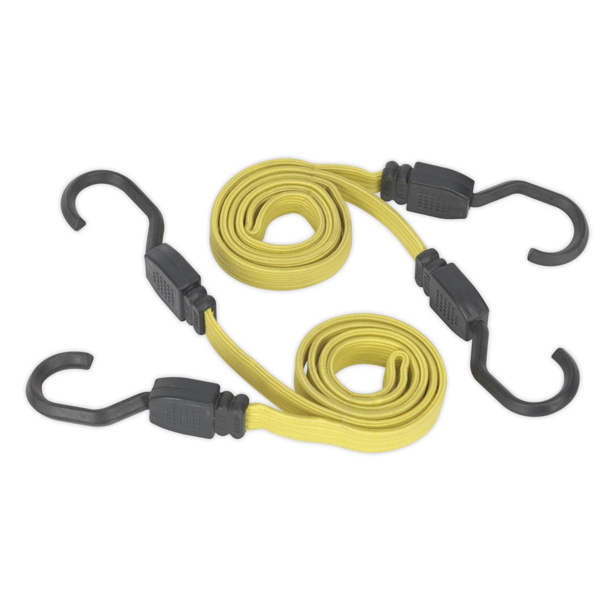 Sealey BCS18 Flat Bungee Cord Set 2pc 910mm Sealey