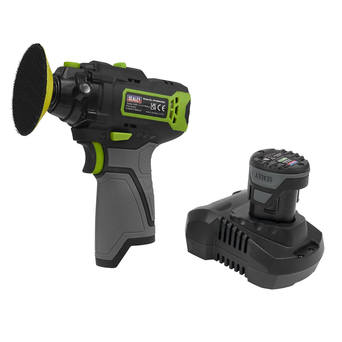 Sealey CP108VCP Cordless Polisher Ø75mm 10.8V 2Ah SV10.8 Series Sealey