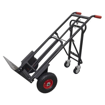 Sealey CST989HD Heavy-Duty 3-in-1 Sack Truck with PU Tyres 300kg Capacity Sealey