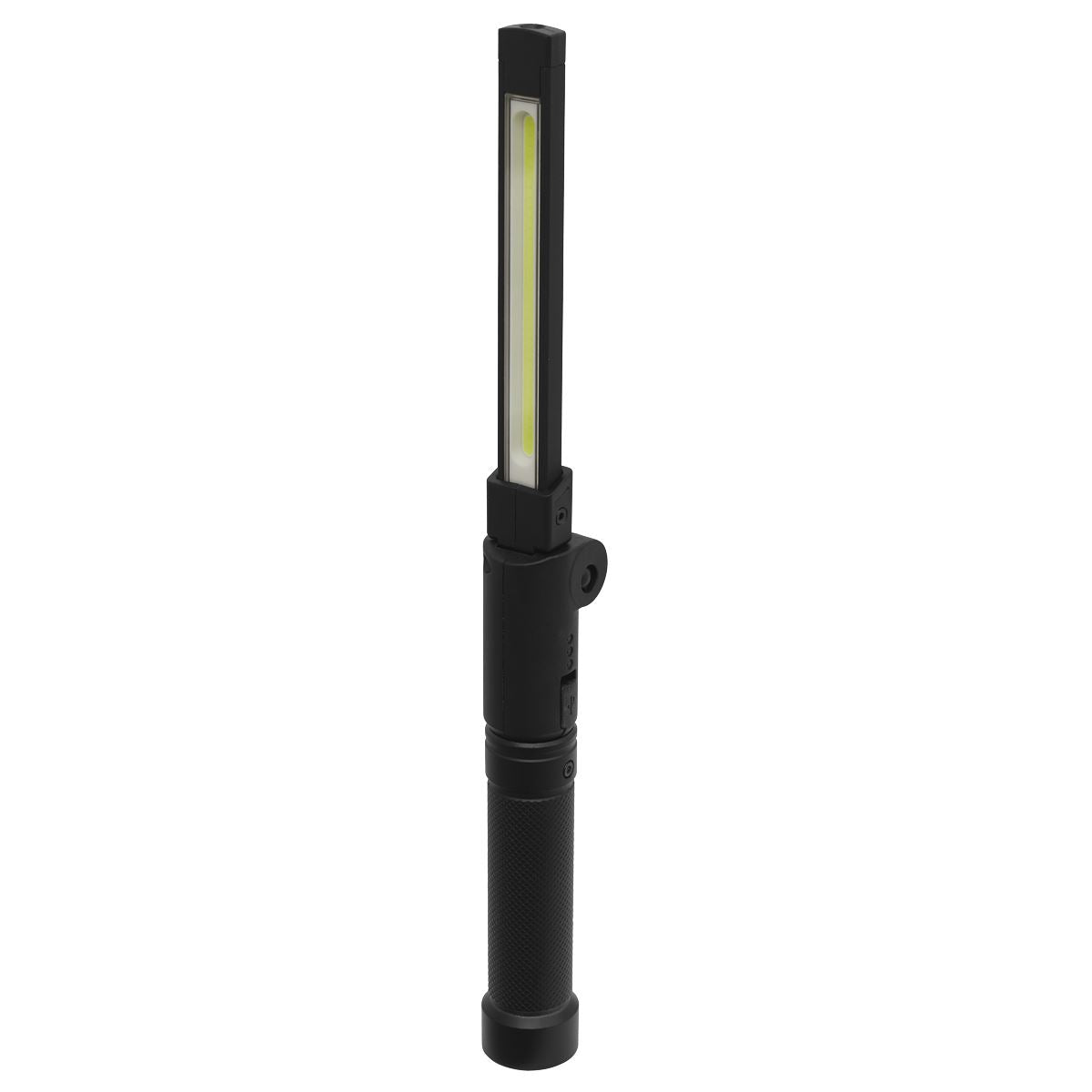 Sealey LED02G Rechargeable Aluminium Folding Pocket Light 2 COB & 1 SMD LED Sealey
