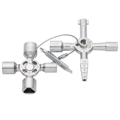 Knipex 23608 00 11 01 TwinKey® Control Cabinet Key for all standard cabinets and shut-off systems 92mm Knipex