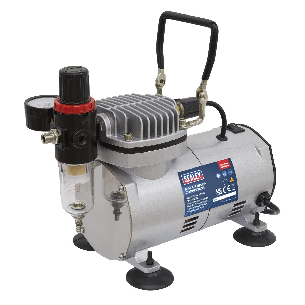 Sealey AB900 Mini Air Brush Compressor Sealey