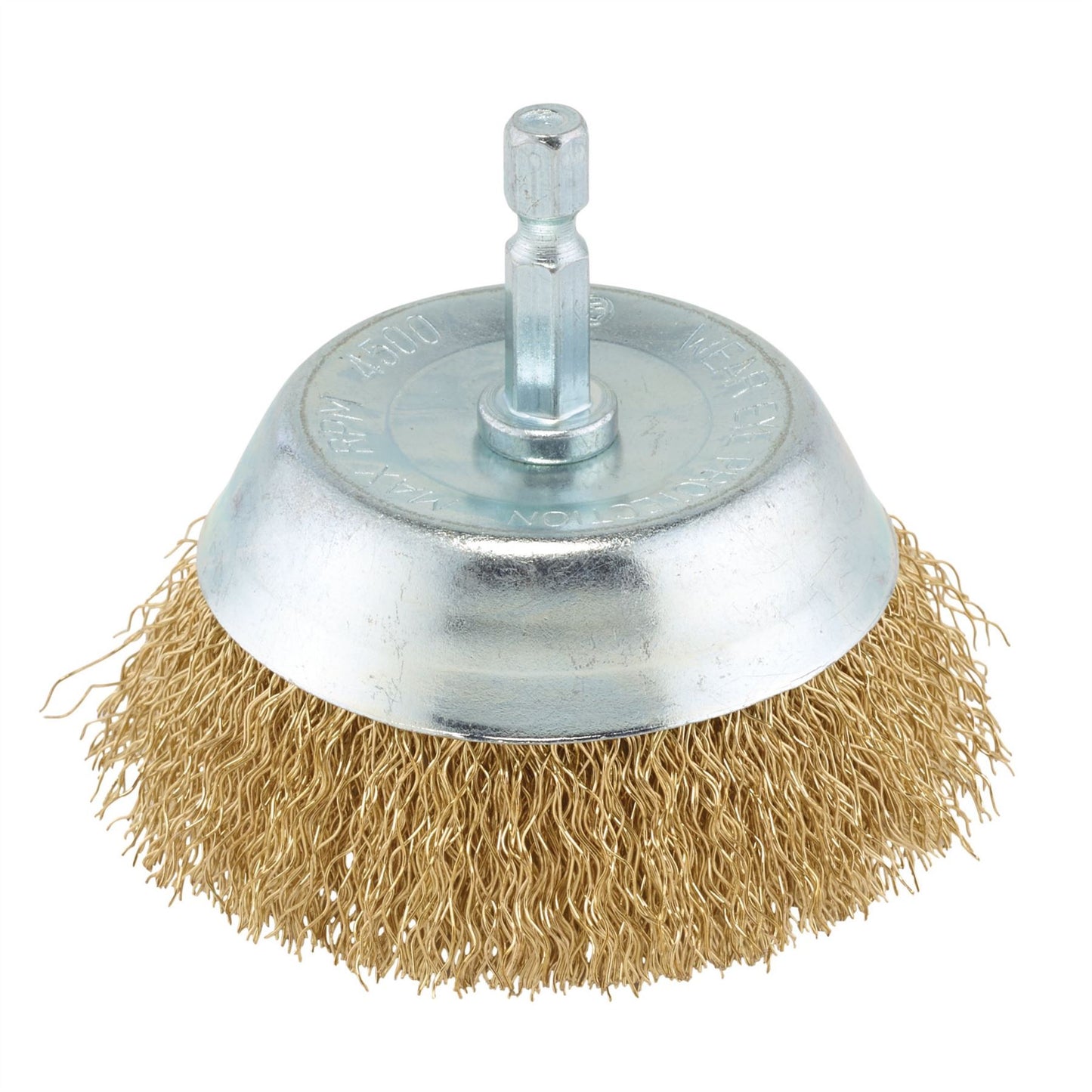 Draper 41433 Brassed Steel Crimped Wire Cup Brush 75mm Draper