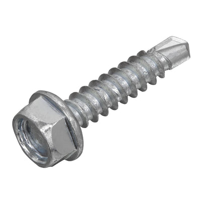 Sealey SDHX4219 Self-Drilling Screw 4.2 x 19mm Hex Head Zinc Pack of 100 Sealey