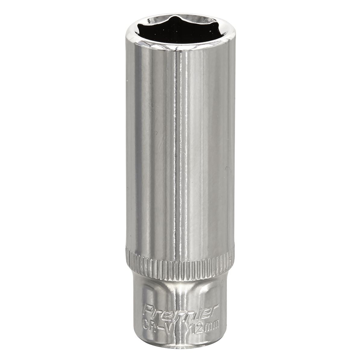 Sealey SP1412D WallDrive® Socket 12mm Deep 1/4"Sq Drive Fully Polished Sealey