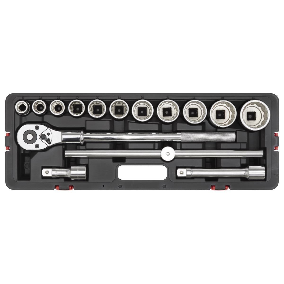 Sealey AK2583 Socket Set 3/4"Sq Drive 12-point WallDrive® 15pc Metric Sealey