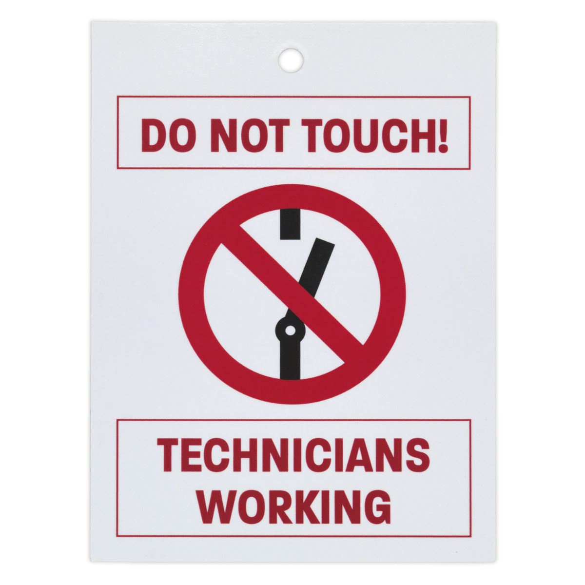 Sealey HYBRIDTAG Hybrid/Electric Vehicle Keyring Warning Tag Sealey