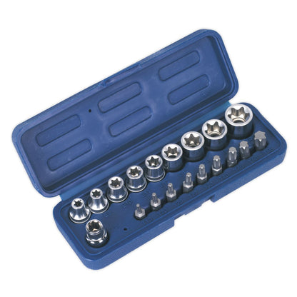 Sealey AK6191 TRX-Star* Socket & Bit Set 19pc 3/8"Sq Drive Sealey