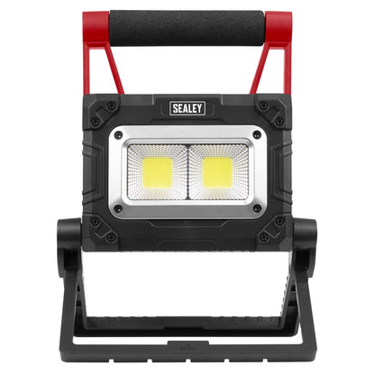 Sealey LEDFL15WS 15W COB LED Solar Powered Rechargeable Portable Floodlight Sealey