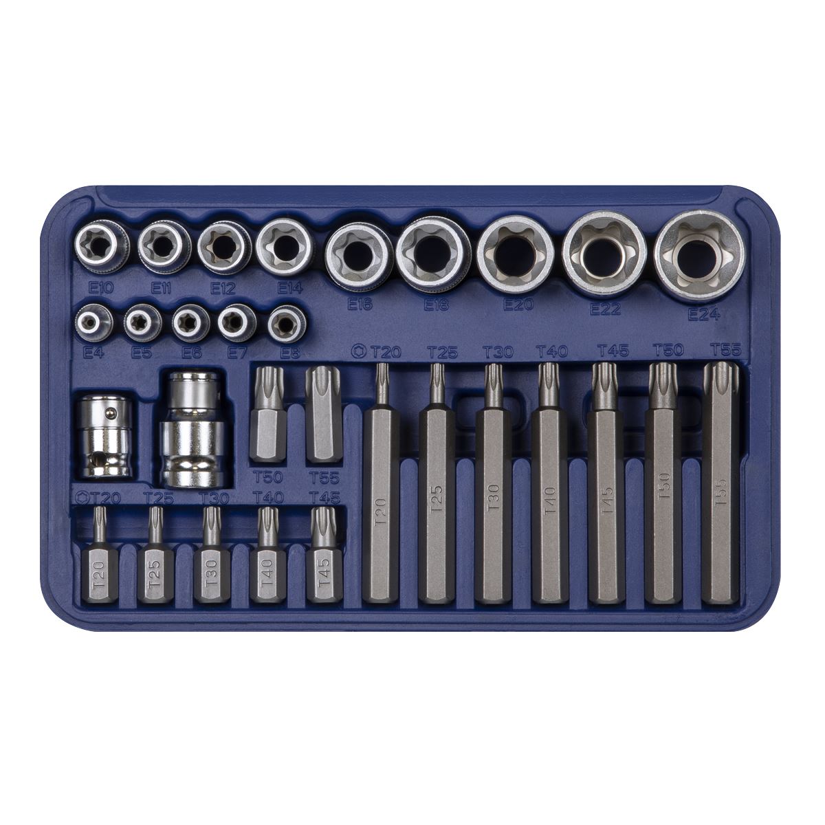 Sealey AK619 TRX-Star* Socket & Bit Set 30pc 1/4" 3/8" & 1/2"Sq Drive Sealey