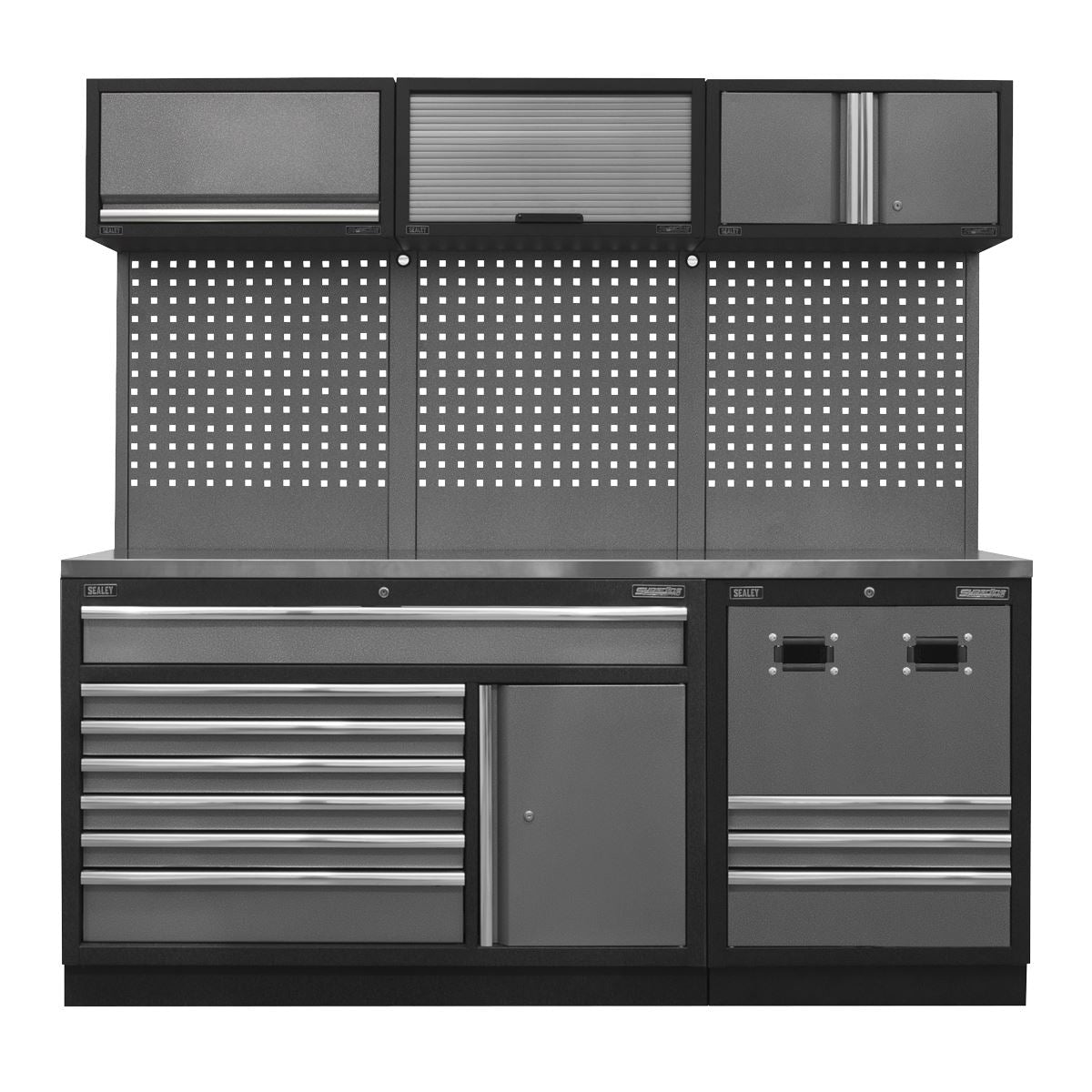 Sealey APMSSTACK14SS Modular Storage System Combo - Stainless Steel Worktop Sealey