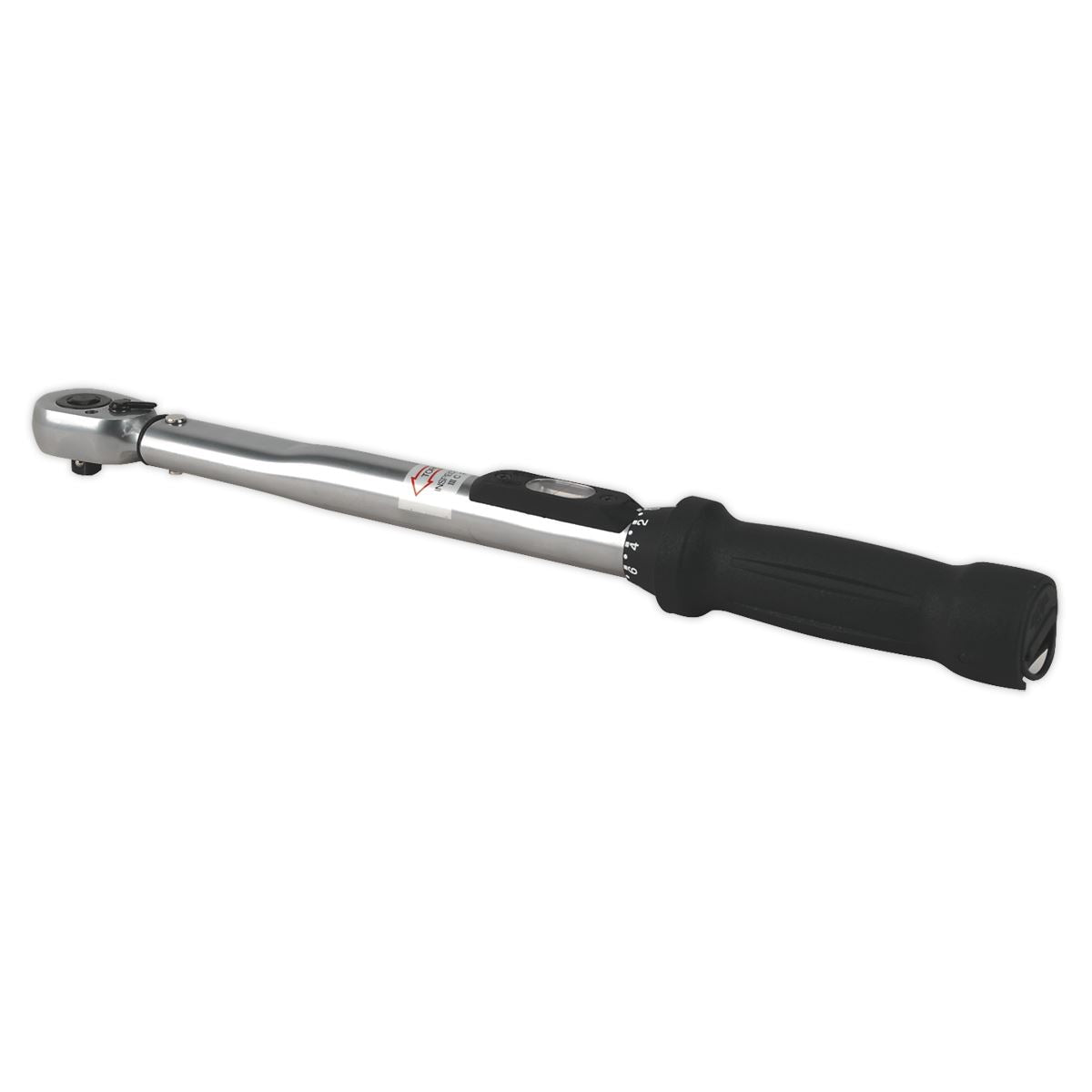 Sealey STW200 Torque Wrench Locking Micrometer Style 3/8"Sq Drive10-110Nm(10-80lb.ft) Calibrated Sealey
