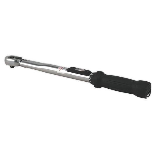 Sealey STW200 Torque Wrench Locking Micrometer Style 3/8"Sq Drive10-110Nm(10-80lb.ft) Calibrated Sealey