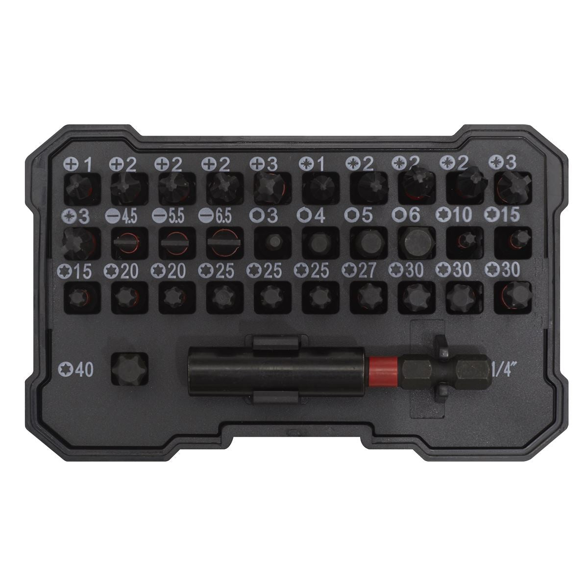 Sealey AK8286 Power Tool Bit Set 32pc Impact Grade Sealey