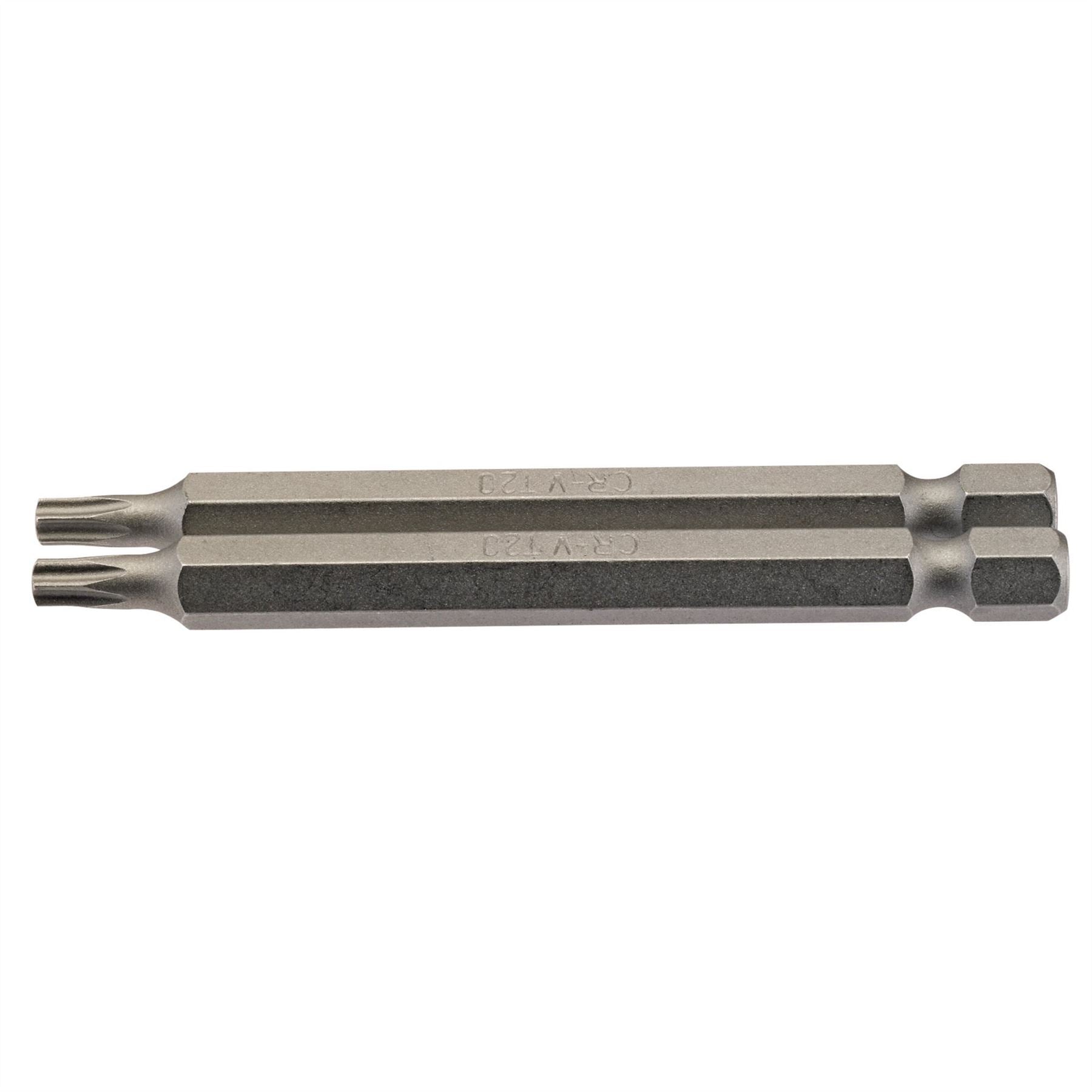 Draper 66848 TX-STAR® Insert Bit 1/4" Hex 75mm Long T20 Pack of 2 Draper