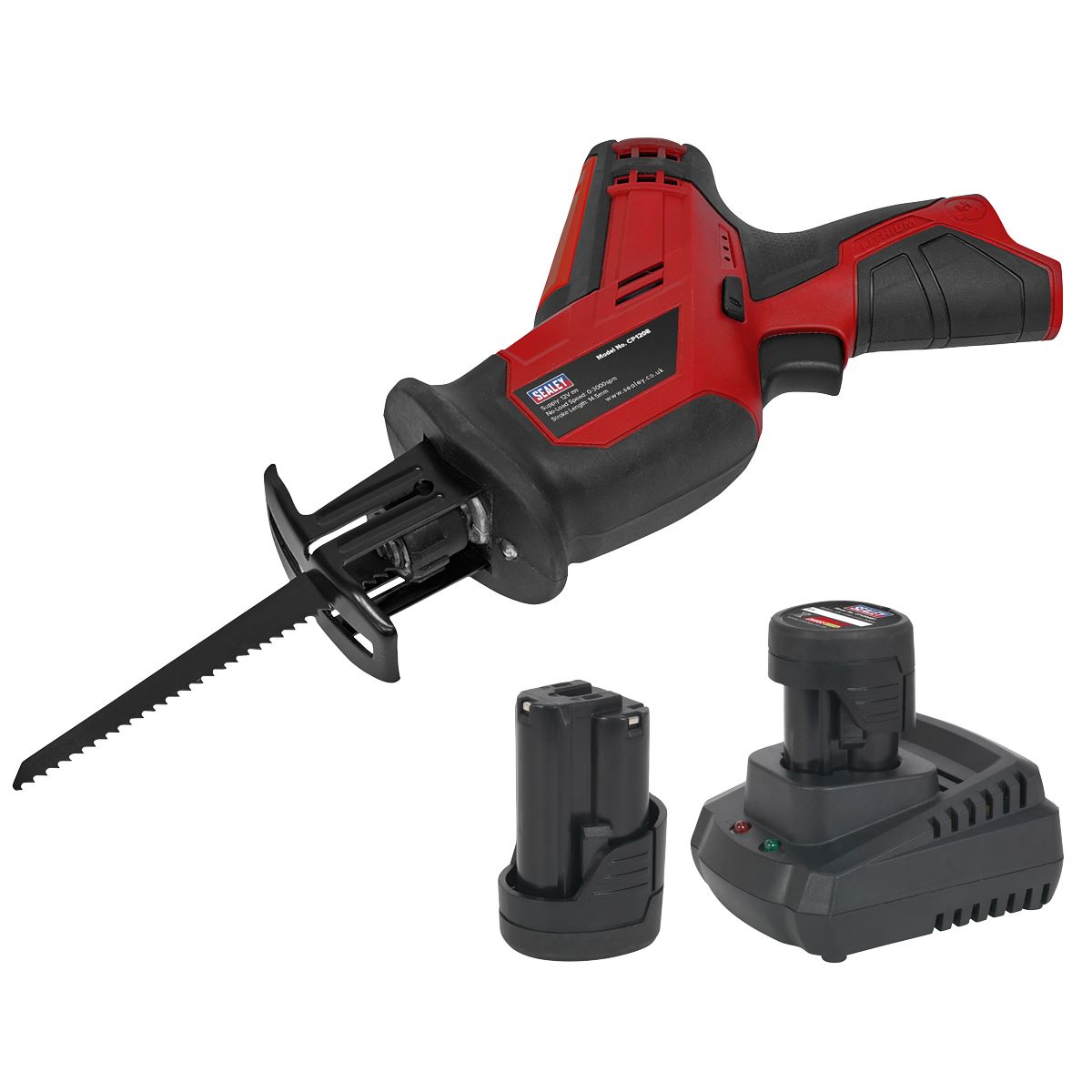 Sealey CP1208KIT Cordless Reciprocating Saw 12V SV12 Series - 2 Batteries Sealey