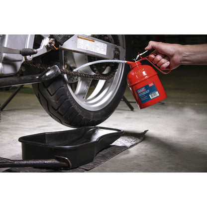 Sealey TP1000 Metal Oil Can Flexible Spout 1000ml Sealey