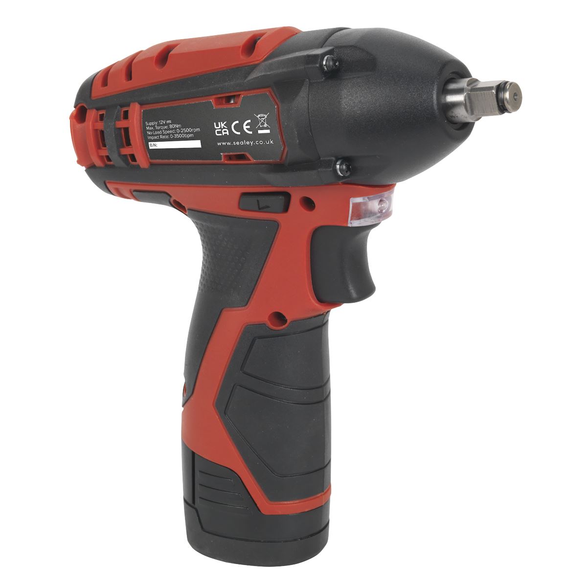 Sealey CP1204 Cordless Impact Wrench 3/8"Sq Drive 12V SV12 Series - Body Only Sealey