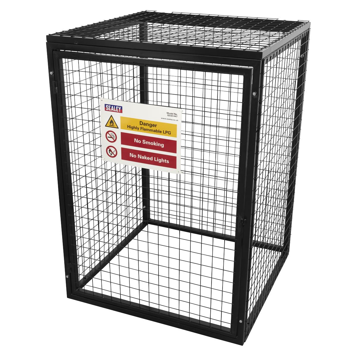Sealey GCSC447 Safety Cage - 4 x 47kg Gas Cylinders Sealey