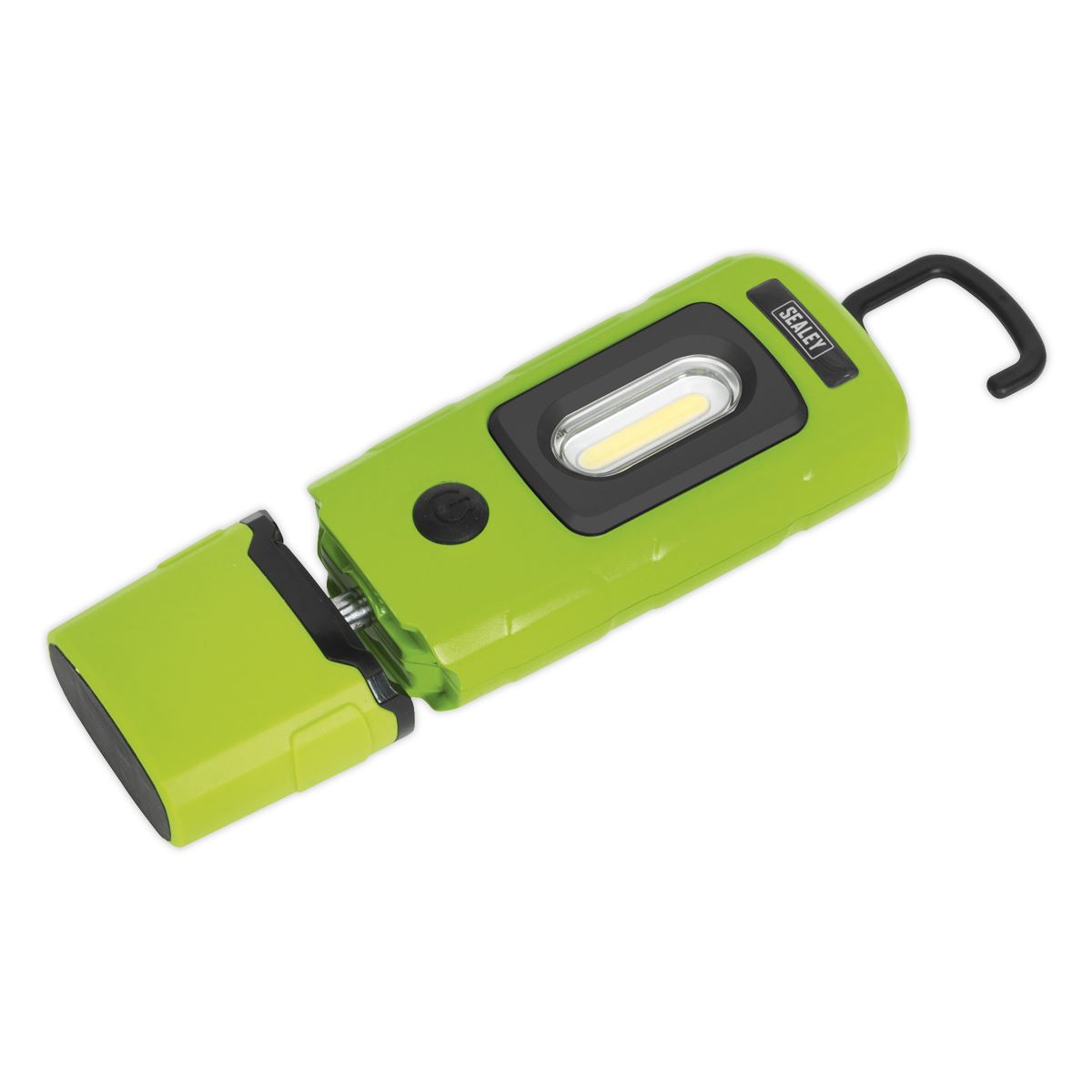 Sealey LED3601G Rechargeable 360° Inspection Light 3W COB & 1W SMD LED Green Lithium-Polymer Sealey