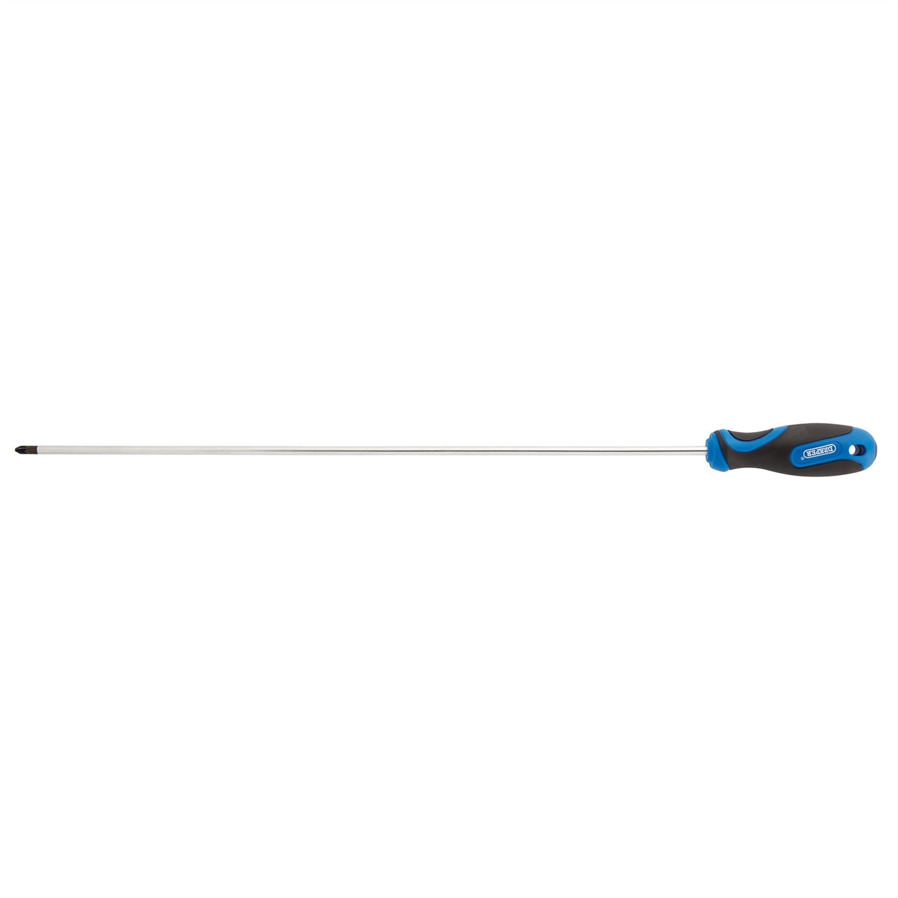Draper 69472 Extra Long Reach Soft Grip PZ Type Screwdriver No.2 x 450mm Draper