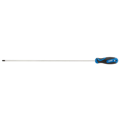 Draper 69472 Extra Long Reach Soft Grip PZ Type Screwdriver No.2 x 450mm Draper