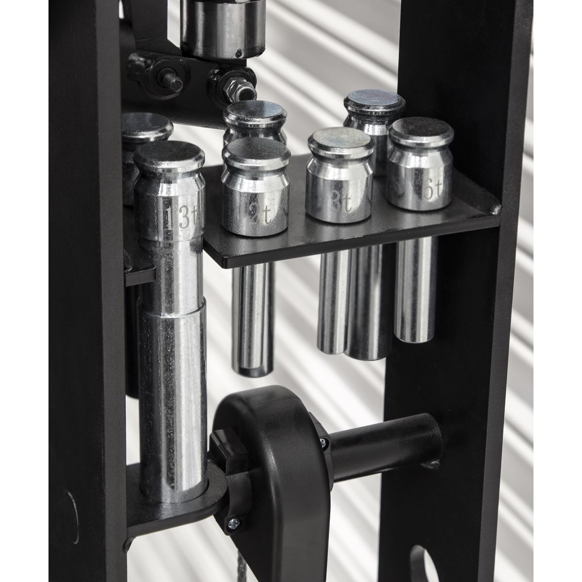 Sealey PPF301S Viking Floor Type Air/Hydraulic Press with Sliding Ram & Foot Pedal 30 Tonne Sealey