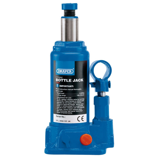 Draper 13064 Hydraulic Bottle Jack 2 Tonne Draper